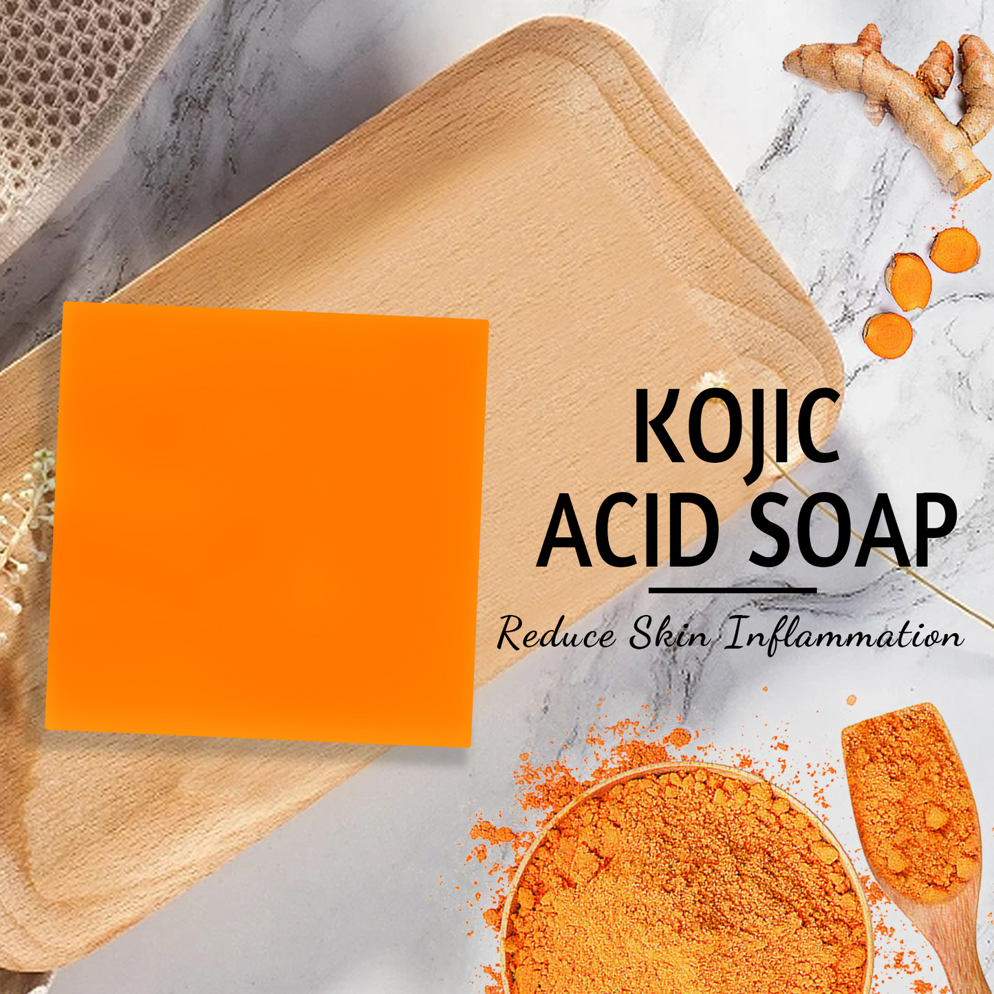 Alojalife-Turmeric Kojic Acid Handmade Soap (2 Pack)-Orange Color-Ingredient Analysis