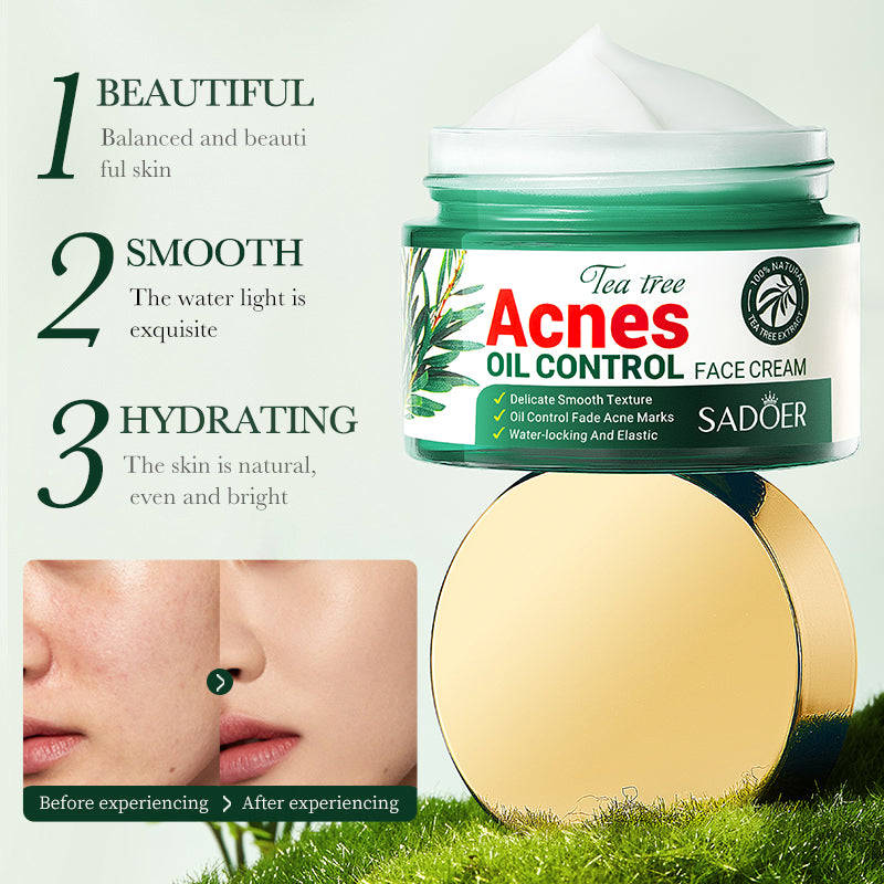 Alojalife-Bottled Tea Tree Acne Treatment Facial Cream-1.8oz-Product Benefits