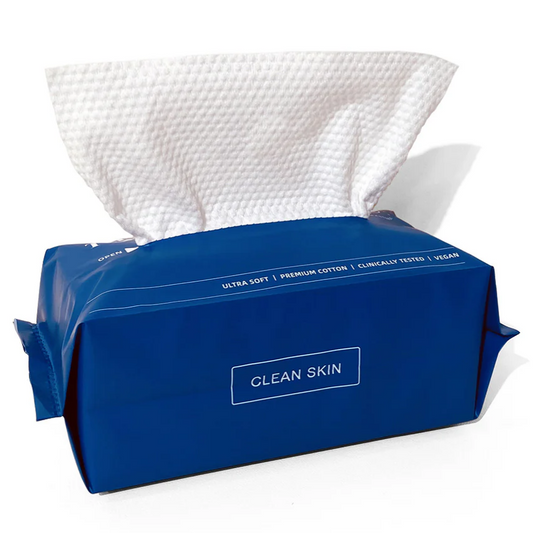 100% Natural Biodegradable Cotton Bagged Face Towel (80Ct)