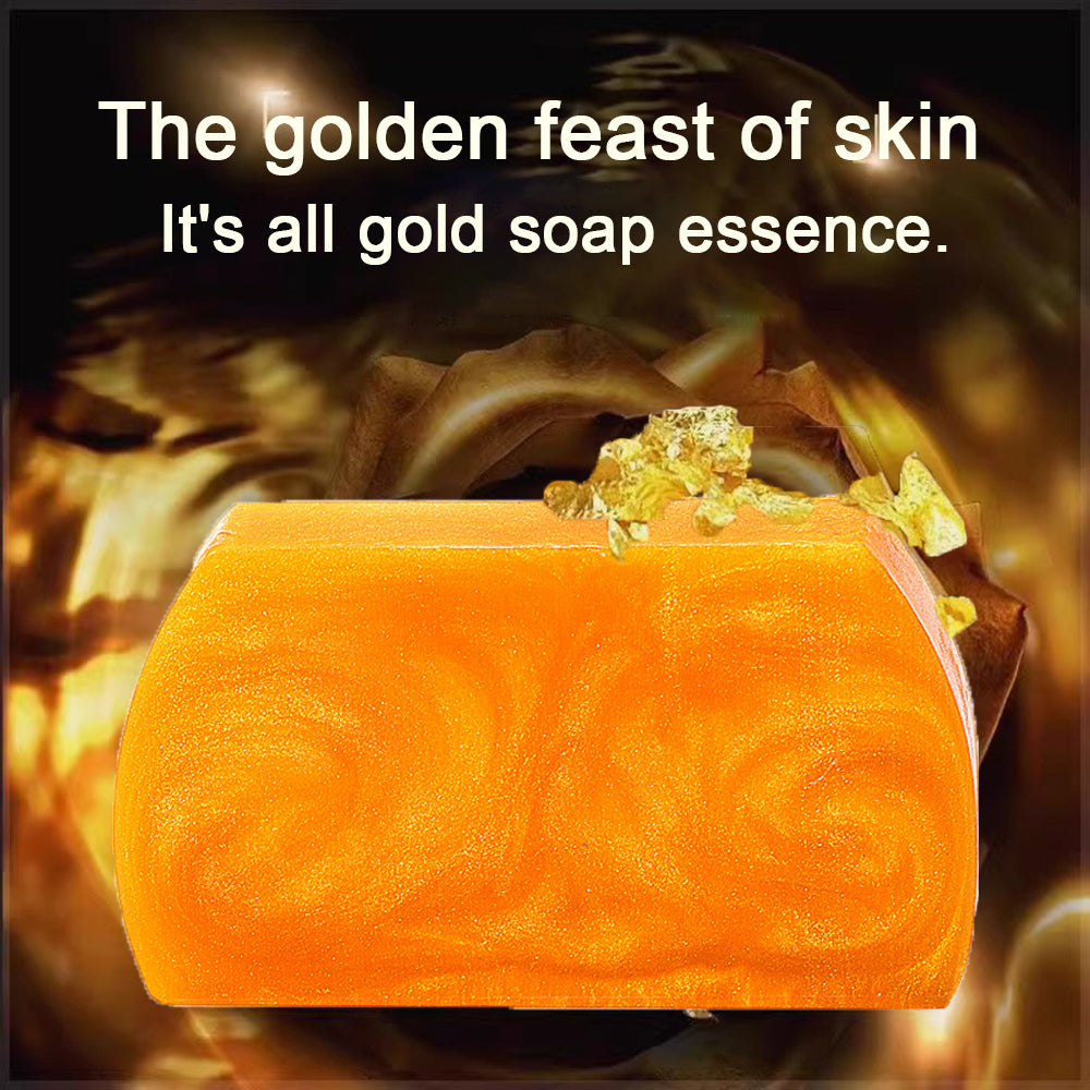 Gold 24K Essential Oil Soap For Purifying Mites (Gift Set)