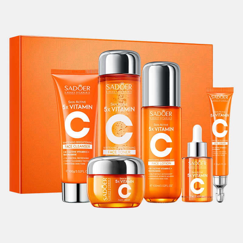 5x Vitamin C Whitening and Brightening Skin Care Gift Set