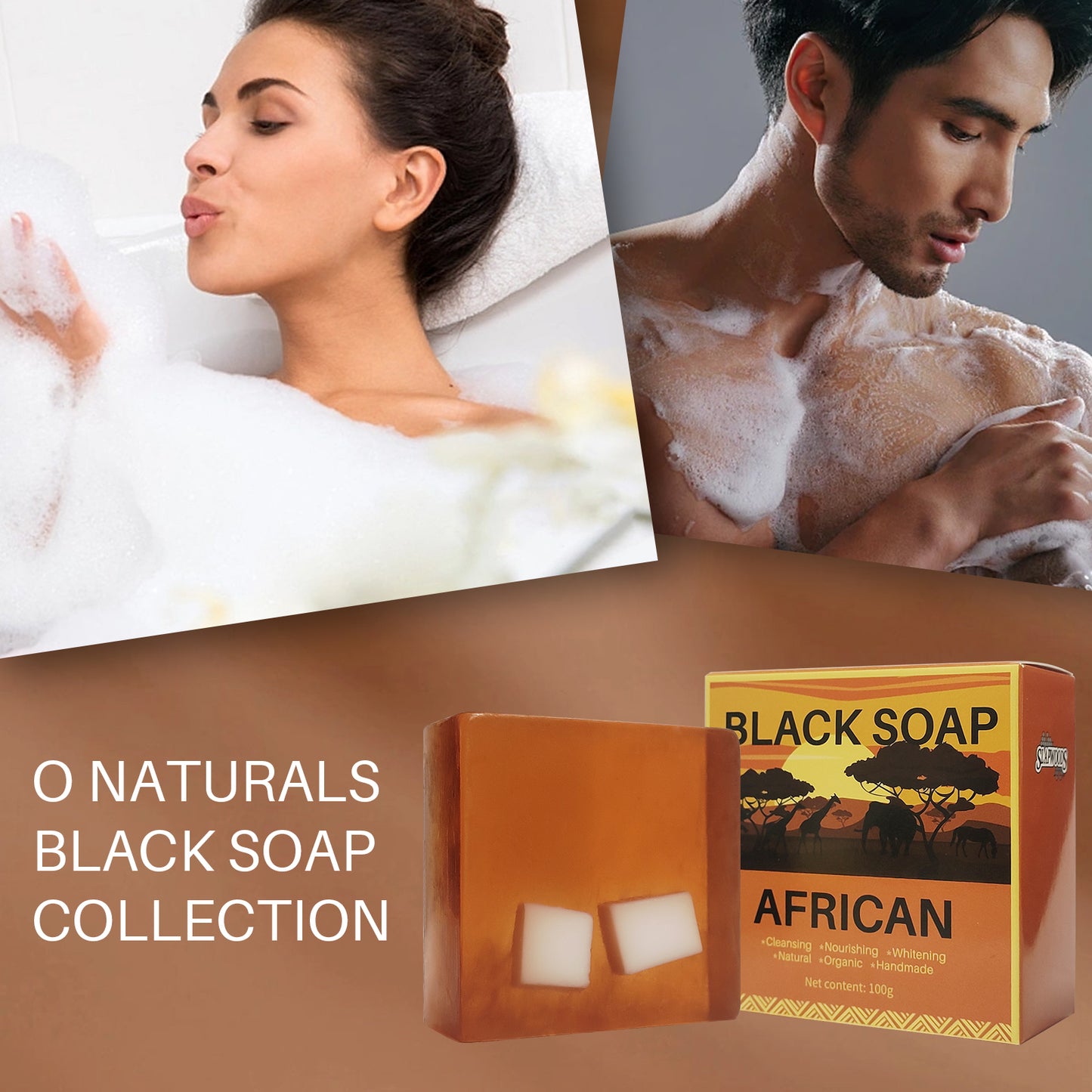 African Black Soap for Troubled Skin Cleanser