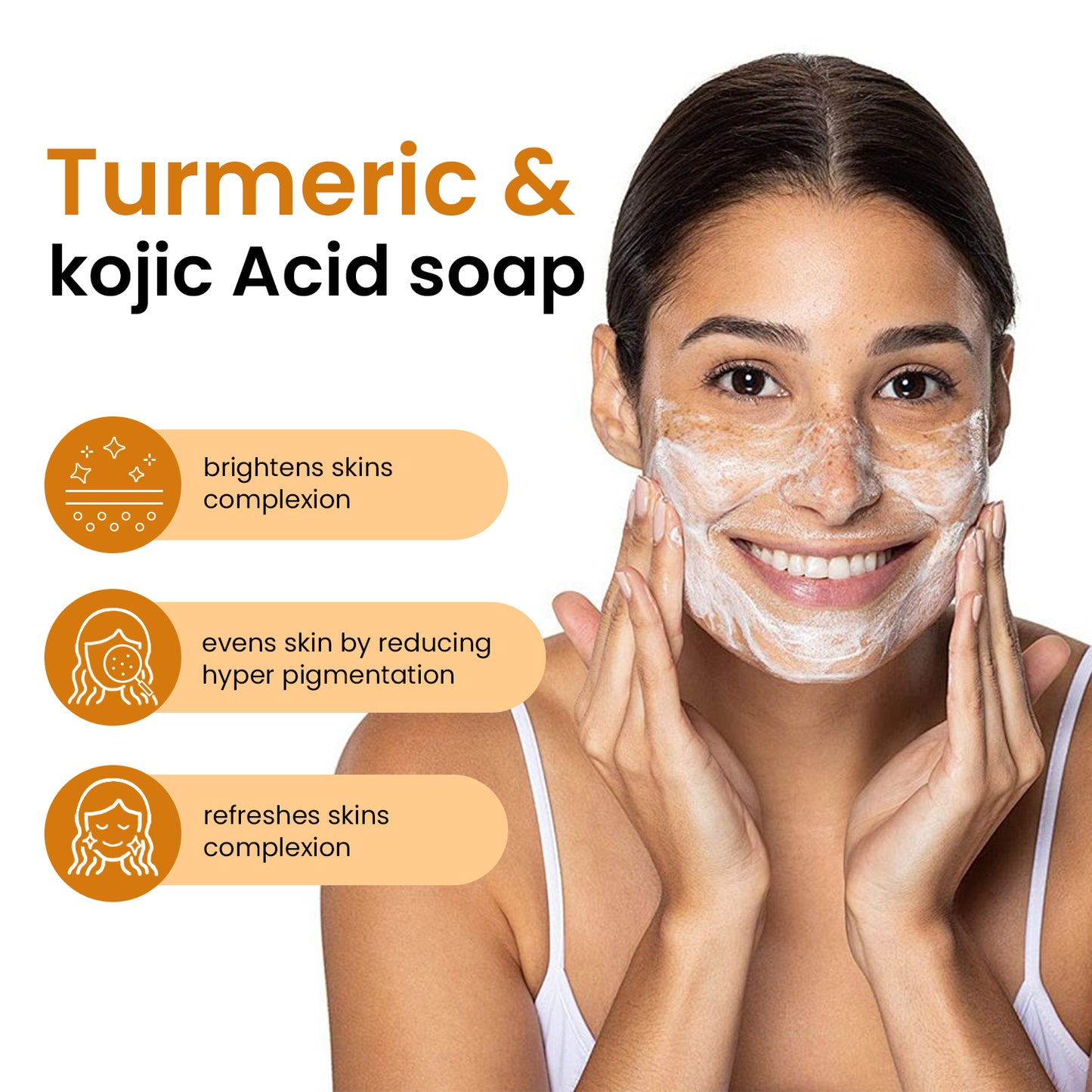 Turmeric Lemon Kojic Acid Soap (2 Pack)