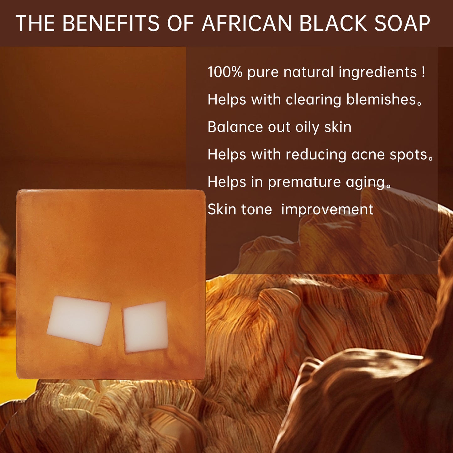 African Black Soap for Troubled Skin Cleanser