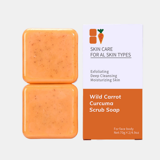 Wild Carrot Kojic Acid Scrub Soap (2 Pack)