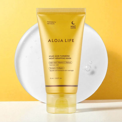 مناديل تنظيف البشرة بحمض الكوجيك والكركم (50 قطعة)