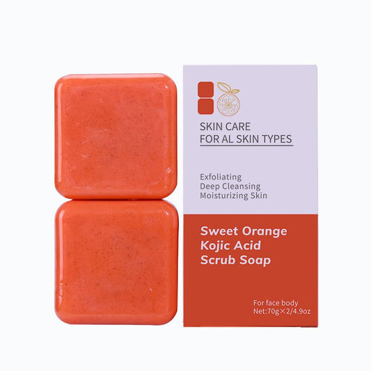 Orange Kojic Acid Scrub Soap (2 Pack)