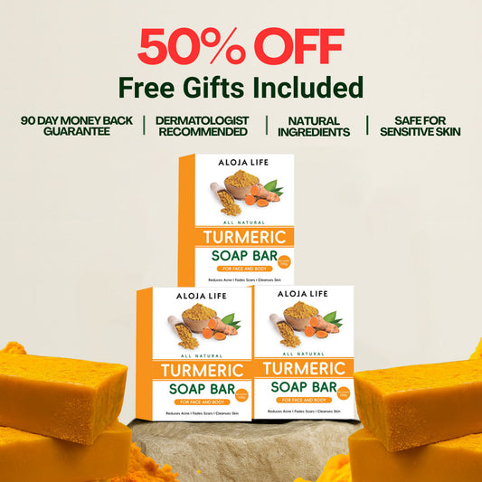 Lemon Turmeric & Kojic Acid Brightening Soap (Gift Set)