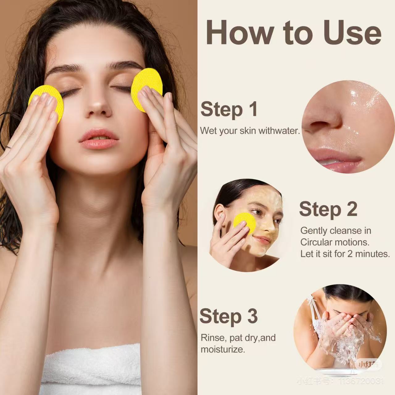 Kojic Acid Turmeric Cleansing Pads