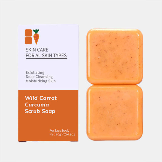 Wild Carrot Kojic Acid Scrub Soap (2 Pack)