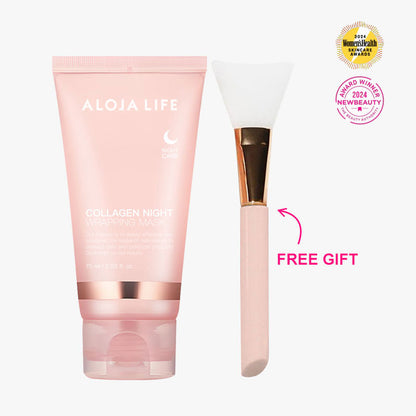 قناع تقشير الوجه بالكولاجين طوال الليل 