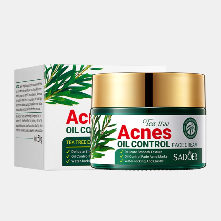 Alojalife-Bottled Tea Tree Acne Treatment Facial Cream-1.8oz-Product Images