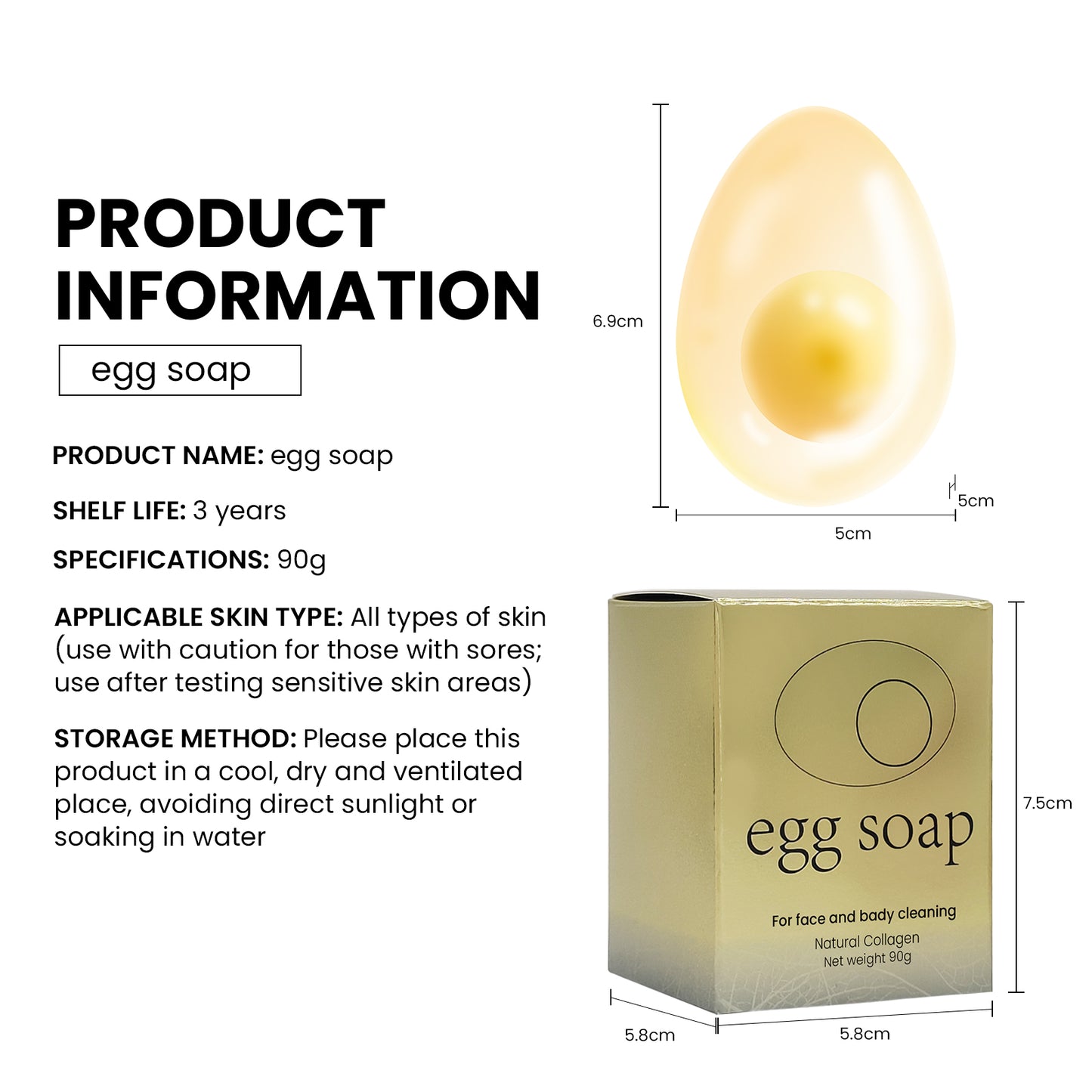 Handmade Crystal Egg Soap