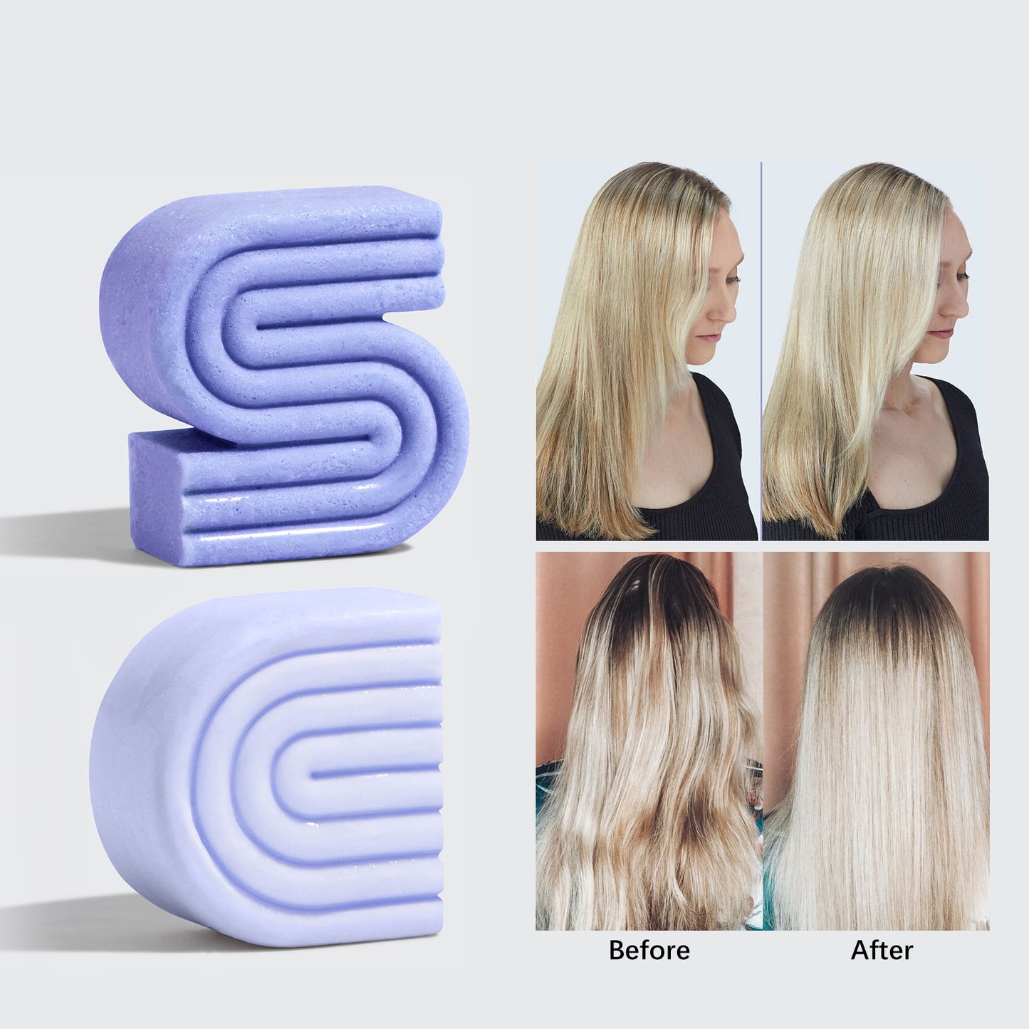 Purple Toning Shampoo & Conditioner Combo for Color-Treated & Grey Hair