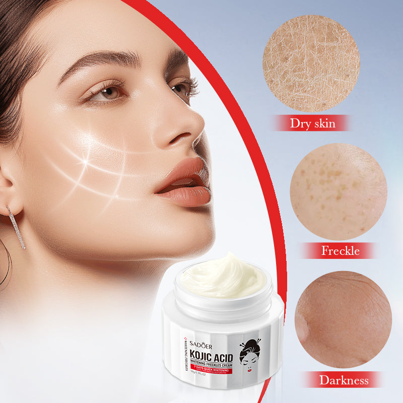 Alojalife-Bottled Kojic Acid Whitening and Anti-freckle Facial Cream-1.7oz-Product Benefits