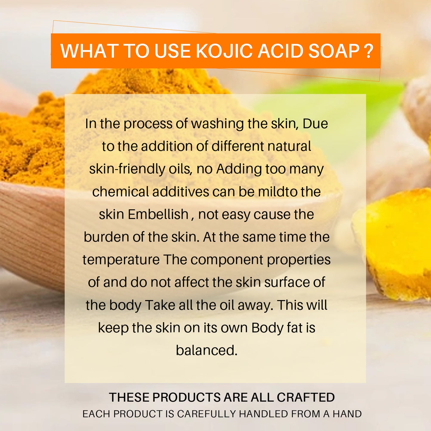 Turmeric Kojic Acid Handmade Soap (2 Pack)