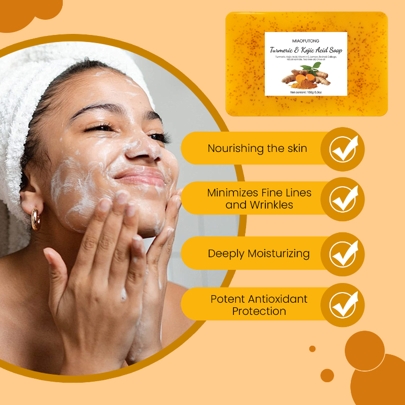 Lemon Turmeric & Kojic Acid Brightening Soap (Gift Set)
