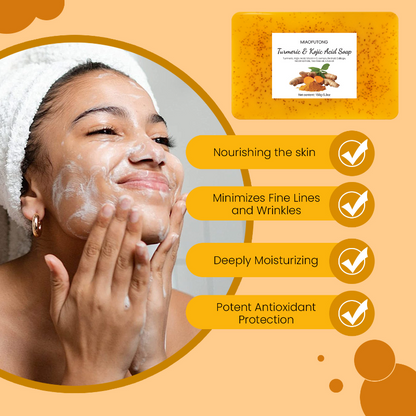 Lemon Turmeric & Kojic Acid Brightening Soap (Gift Set)
