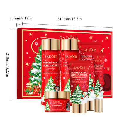 Red Pomegranate Niacinamide Antioxidant Brightening Skin Care Gift Set
