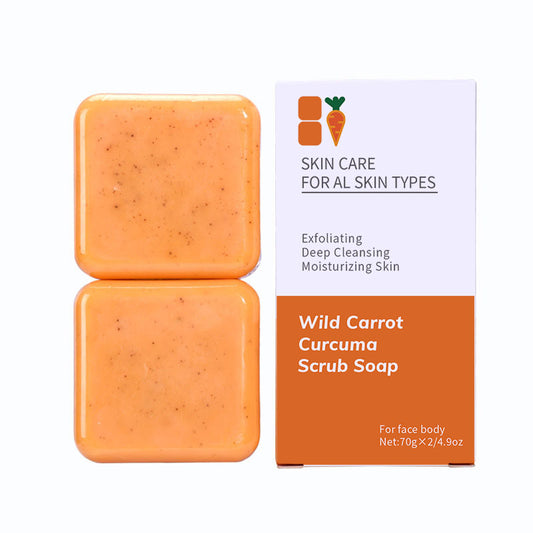 Wild Carrot Kojic Acid Scrub Soap (2 Pack)