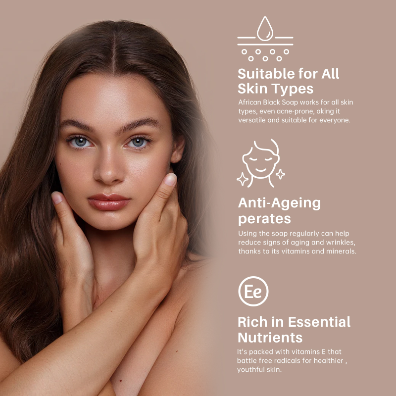 Alojalife-African Black Soap for Troubled Skin Cleanser-Brown Color-With foaming net-Ingredient Analysis