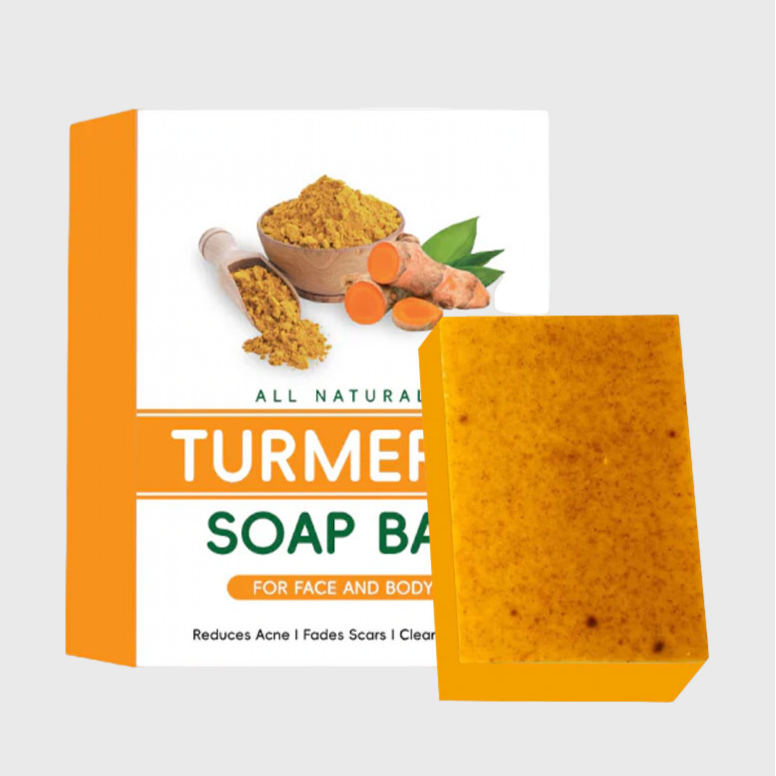 Alojalife-Turmeric Lemon Kojic Acid Soap-Yellow Colour-With Foaming Net