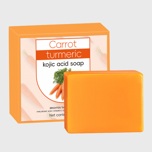 Alojalife-Natural Organic Carrot Turmeric Kojic Acid Soap Bars-Orange Color-Product Images