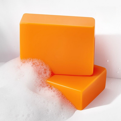 Alojalife-Natural Organic Carrot Turmeric Kojic Acid Soap Bars-Orange Color-Product Images