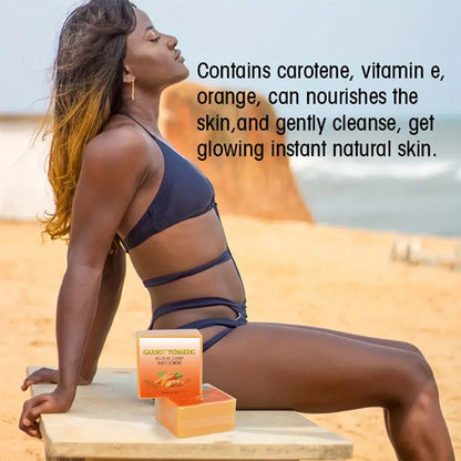Alojalife-Natural Organic Carrot Turmeric Kojic Acid Soap Bars-Orange Color-Product Benefits