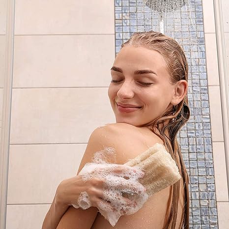 Alojalife-Natural Loofah Sponges for Shower Scrubbing-Primary Colour
