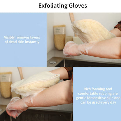Alojalife-Premium Exfoliating Loofah Glove Pad Body Scrubber-Primary Colour