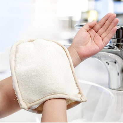 Alojalife-Premium Exfoliating Loofah Glove Pad Body Scrubber-Primary Colour