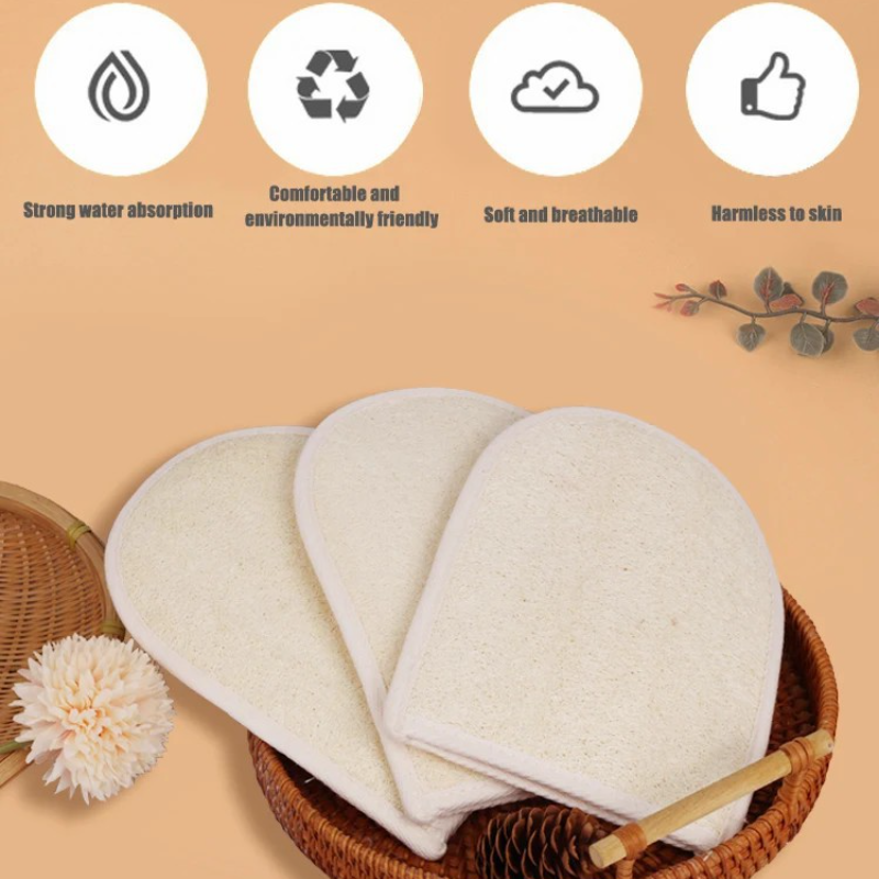 Alojalife-Premium Exfoliating Loofah Glove Pad Body Scrubber-Primary Colour