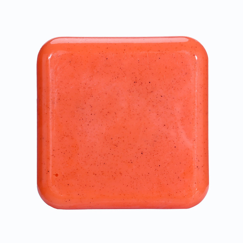 Alojalife-Natural Orange Kojic Acid Scrub Soap (2 Pack)-Orange Color-Product Images