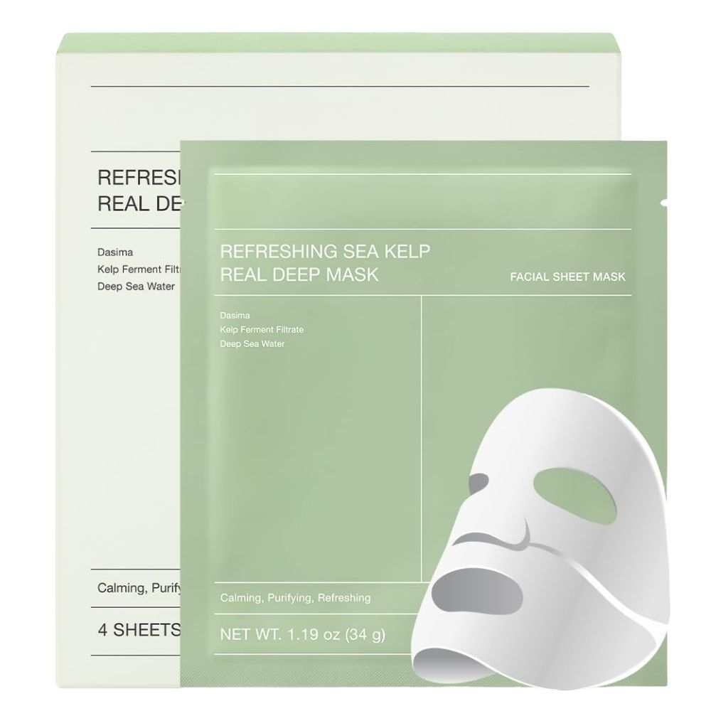 Alojalife Refreshing Sea kelp Real Deep Mask 1.19 oz×4pcs-Product Image