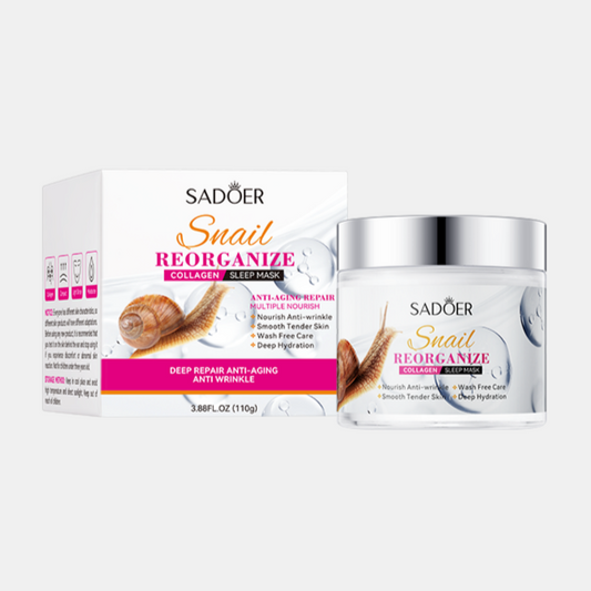 Alojalife-Bottled Snail Restructured Collagen Sleeping Mask 3.9oz-White Color-Product Images