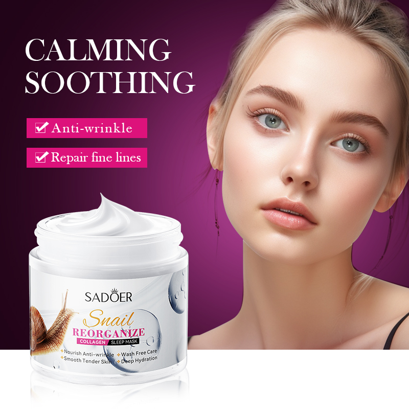 Alojalife-Bottled Snail Restructured Collagen Sleeping Mask 3.9oz-White Color-Product Benefits