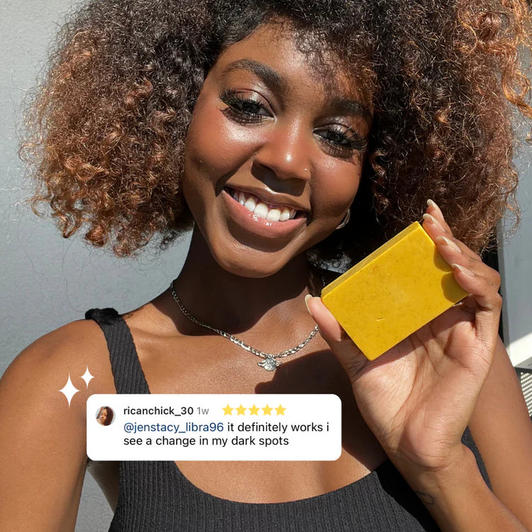 Alojalife-Turmeric Lemon Kojic Acid Soap-Yellow Colour-Customer Feedback Photos