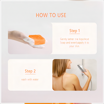 Alojalife-Natural Wild Carrot Kojic Acid Scrub Soap (2 Pack)-Yellow Color-Product Instructions