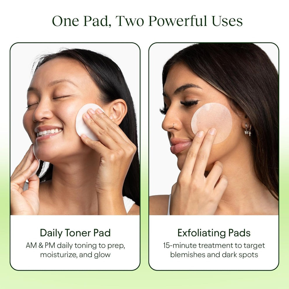 Toning Polish Pads - Korean Skincare for Dark Spots, Wrinkles & Dull Skin
