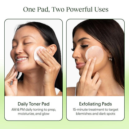Toning Polish Pads - Korean Skincare for Dark Spots, Wrinkles & Dull Skin