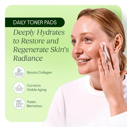 Toning Polish Pads - Korean Skincare for Dark Spots, Wrinkles & Dull Skin